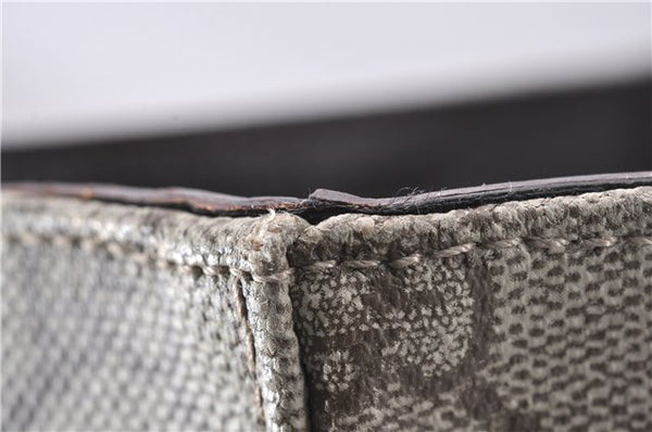 Authentic GUCCI Vintage Shoulder Tote Bag GG PVC Leather 141624 Brown 1180F