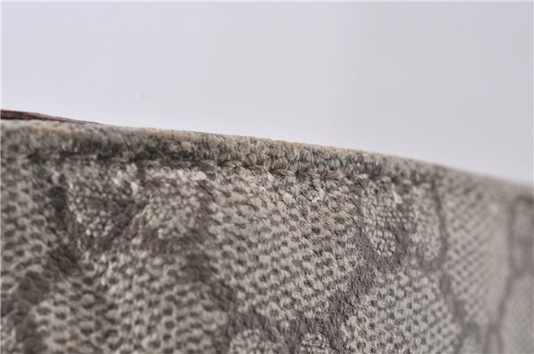 Authentic GUCCI Vintage Shoulder Tote Bag GG PVC Leather 141624 Brown 1180F