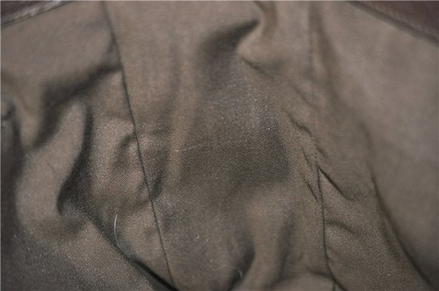 Authentic GUCCI Vintage Shoulder Tote Bag GG PVC Leather 141624 Brown 1180F