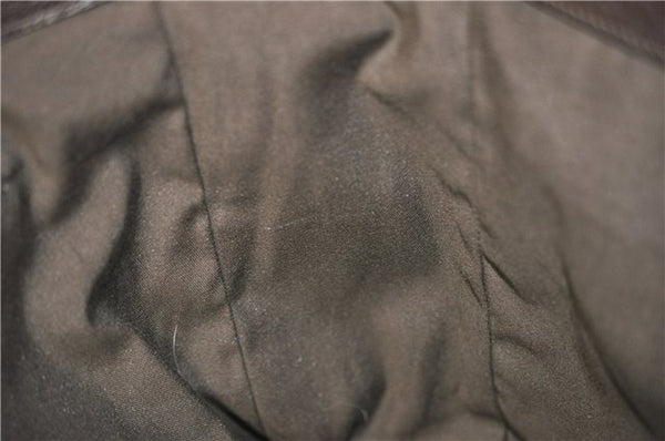 Authentic GUCCI Vintage Shoulder Tote Bag GG PVC Leather 141624 Brown 1180F