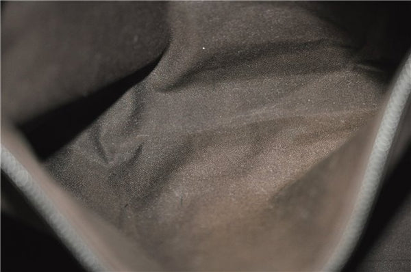 Authentic GUCCI Vintage Shoulder Tote Bag GG PVC Leather 141624 Brown 1180F