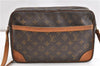 Authentic Louis Vuitton Monogram Trocadero 30 Shoulder Cross Bag M51272 LV 1180G