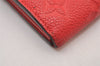 Auth Louis Vuitton Monogram Empreinte Portefeuille Sarah Wallet M61181 Red 1180I