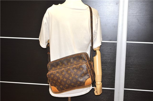 Authentic Louis Vuitton Monogram Nile Shoulder Cross Body Bag M45244 LV 1181G