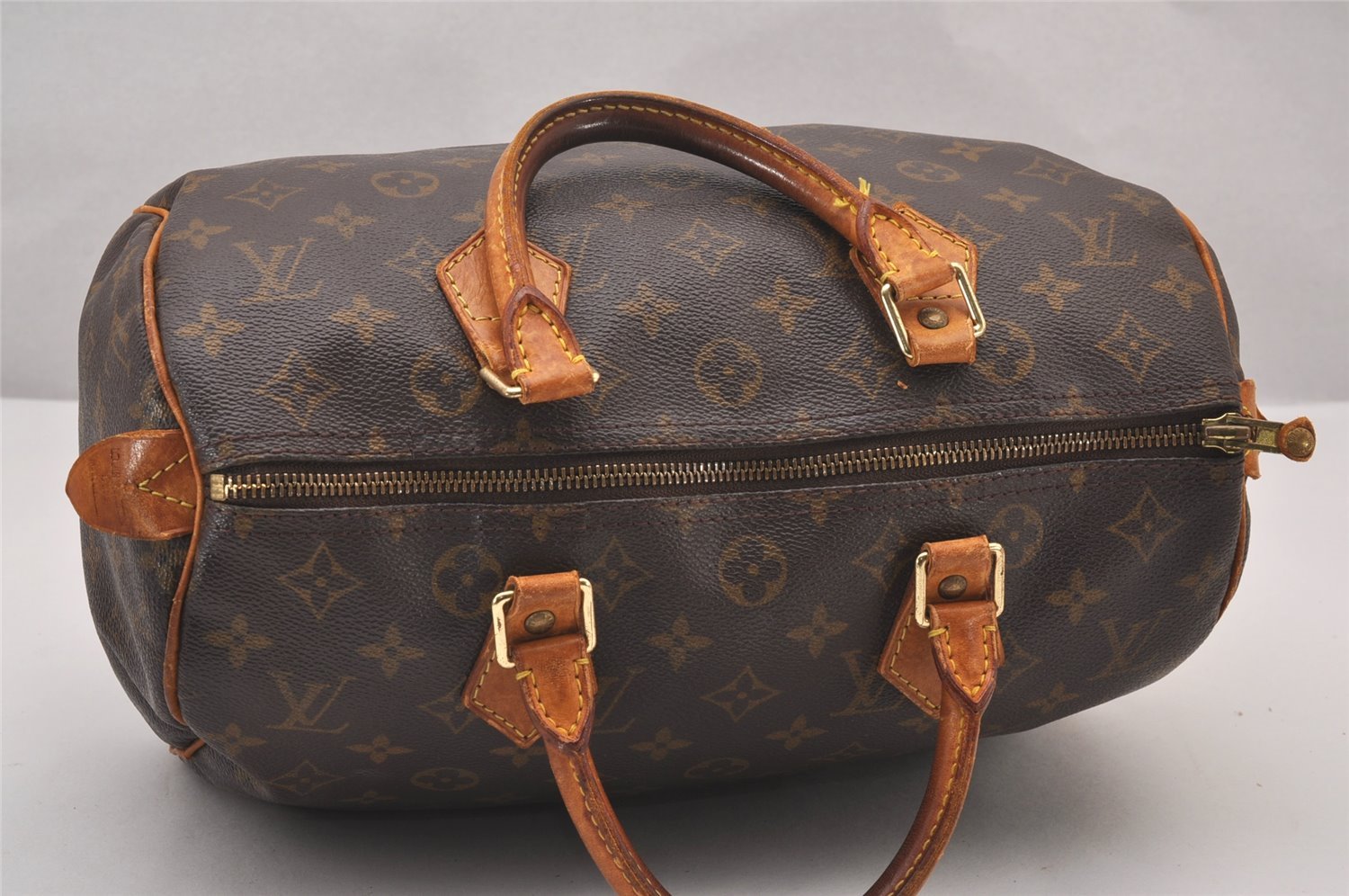 Authentic Louis Vuitton Monogram Speedy 30 Hand Boston Bag M41526 LV 1181I
