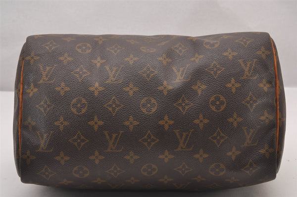 Authentic Louis Vuitton Monogram Speedy 30 Hand Boston Bag M41526 LV 1181I