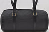 Authentic Louis Vuitton Epi Soufflot Black Hand Bag M52222 LV 1182D