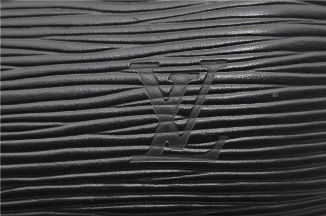 Authentic Louis Vuitton Epi Soufflot Black Hand Bag M52222 LV 1182D