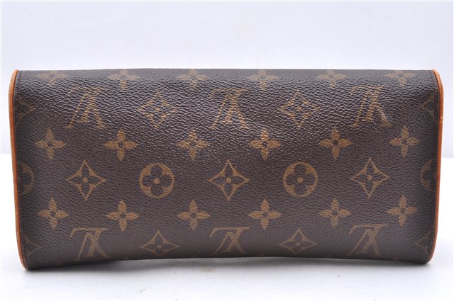 Authentic Louis Vuitton Monogram Pochette Twin GM Shoulder Bag M51852 LV 1182E