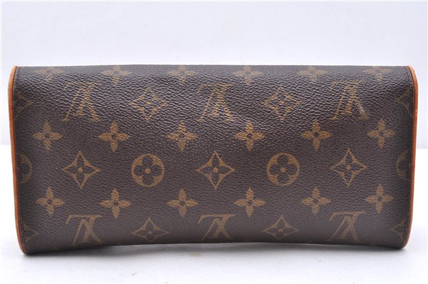 Authentic Louis Vuitton Monogram Pochette Twin GM Shoulder Bag M51852 LV 1182E