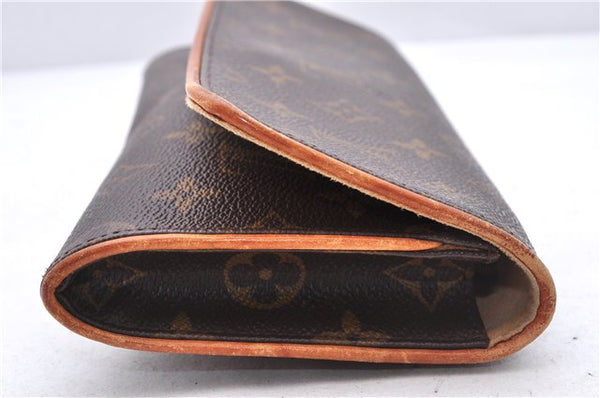 Authentic Louis Vuitton Monogram Pochette Twin GM Shoulder Bag M51852 LV 1182E