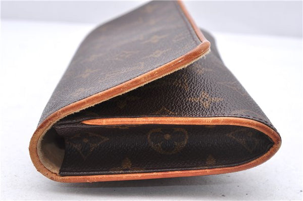 Authentic Louis Vuitton Monogram Pochette Twin GM Shoulder Bag M51852 LV 1182E