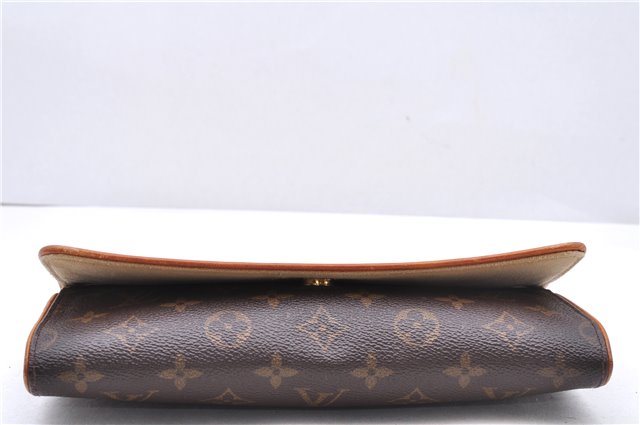 Authentic Louis Vuitton Monogram Pochette Twin GM Shoulder Bag M51852 LV 1182E