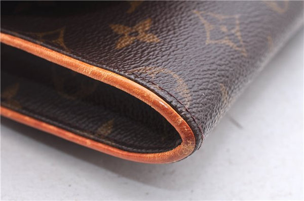 Authentic Louis Vuitton Monogram Pochette Twin GM Shoulder Bag M51852 LV 1182E