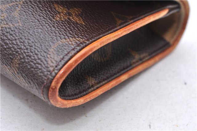 Authentic Louis Vuitton Monogram Pochette Twin GM Shoulder Bag M51852 LV 1182E