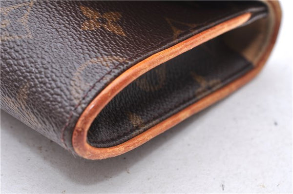 Authentic Louis Vuitton Monogram Pochette Twin GM Shoulder Bag M51852 LV 1182E