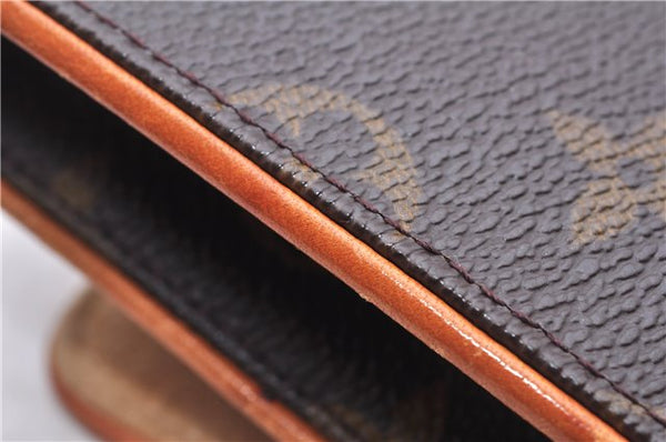 Authentic Louis Vuitton Monogram Pochette Twin GM Shoulder Bag M51852 LV 1182E