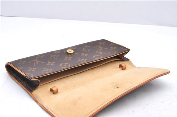 Authentic Louis Vuitton Monogram Pochette Twin GM Shoulder Bag M51852 LV 1182E