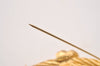 Authentic Christian Dior Vintage String Motif Brooch Gold Tone CD 1182I