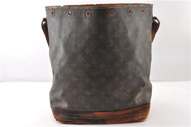 Authentic Louis Vuitton Monogram Noe Shoulder Drawstring Bag M42224 LV 1183G