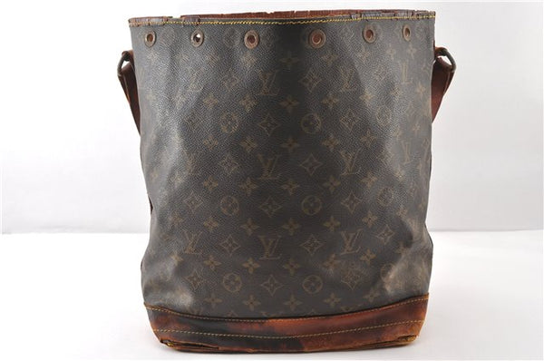 Authentic Louis Vuitton Monogram Noe Shoulder Drawstring Bag M42224 LV 1183G