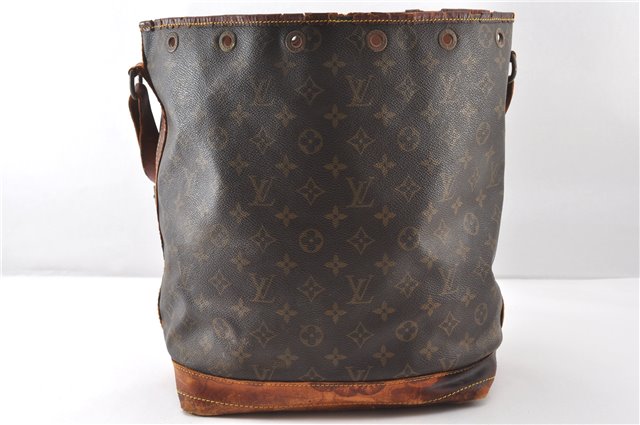 Authentic Louis Vuitton Monogram Noe Shoulder Drawstring Bag M42224 LV 1183G