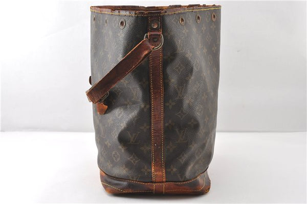 Authentic Louis Vuitton Monogram Noe Shoulder Drawstring Bag M42224 LV 1183G