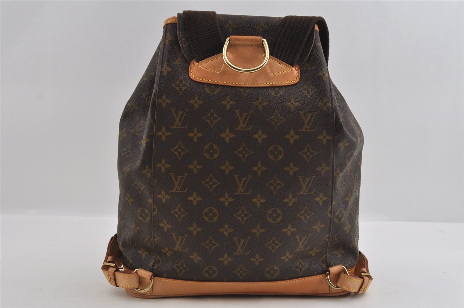 Authentic Louis Vuitton Monogram Montsouris GM Backpack M51135 LV 1183I