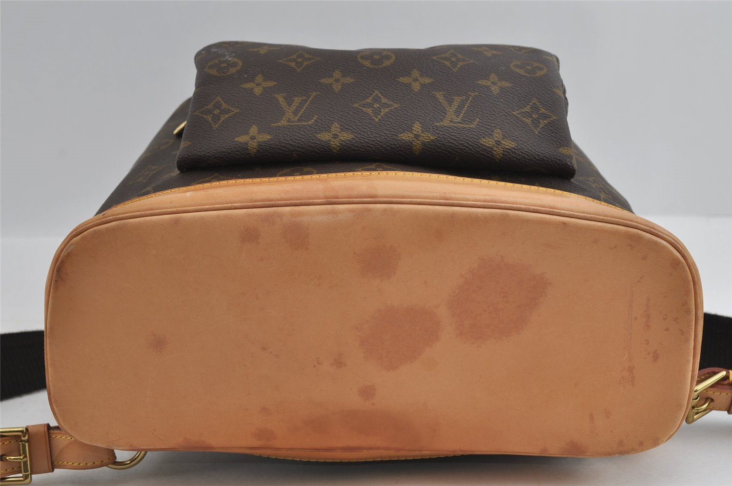 Authentic Louis Vuitton Monogram Montsouris GM Backpack M51135 LV 1183I