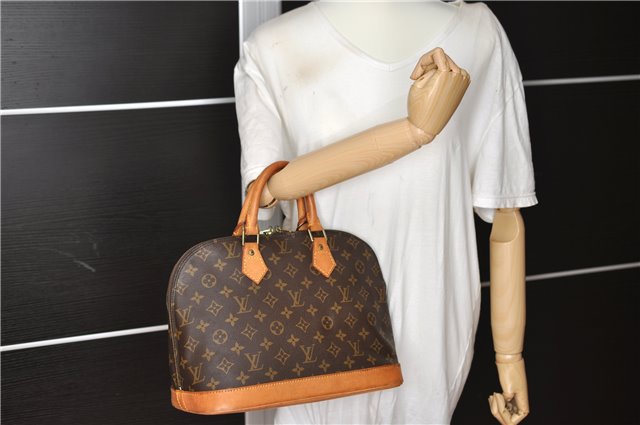 Authentic Louis Vuitton Monogram Alma Hand Bag Purse M51130 LV 1184F