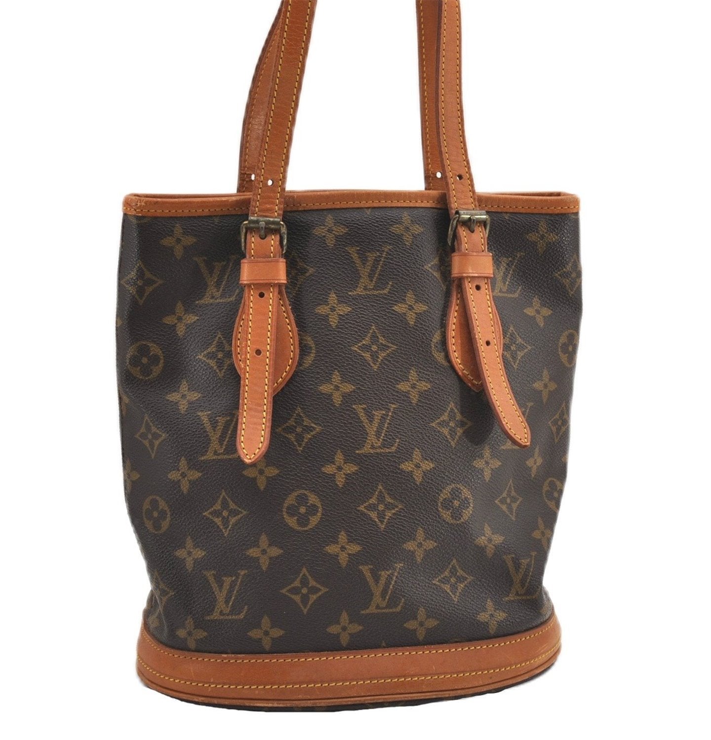 Authentic Louis Vuitton Monogram Bucket PM Shoulder Tote Bag Old Model LV 1184G