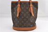 Authentic Louis Vuitton Monogram Bucket PM Shoulder Tote Bag Old Model LV 1184G