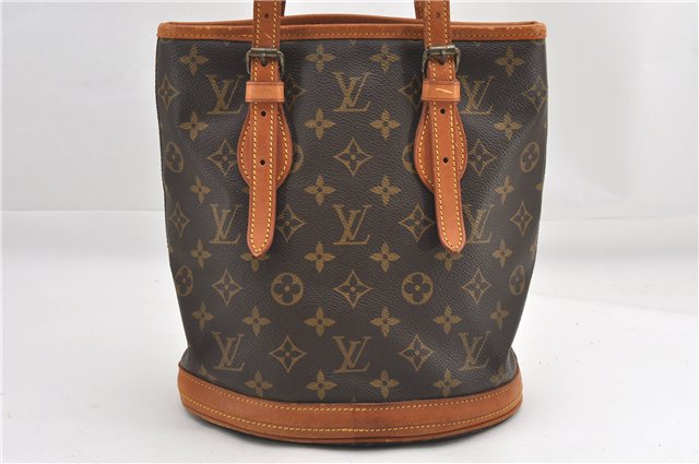 Authentic Louis Vuitton Monogram Bucket PM Shoulder Tote Bag Old Model LV 1184G
