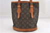 Authentic Louis Vuitton Monogram Bucket PM Shoulder Tote Bag Old Model LV 1184G