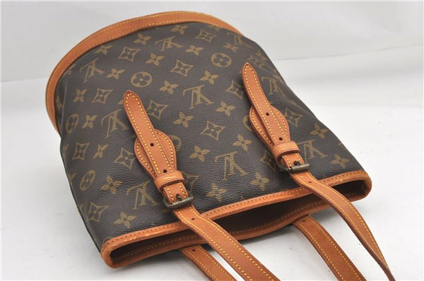 Authentic Louis Vuitton Monogram Bucket PM Shoulder Tote Bag Old Model LV 1184G