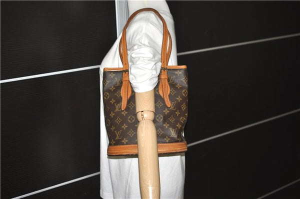 Authentic Louis Vuitton Monogram Bucket PM Shoulder Tote Bag Old Model LV 1184G