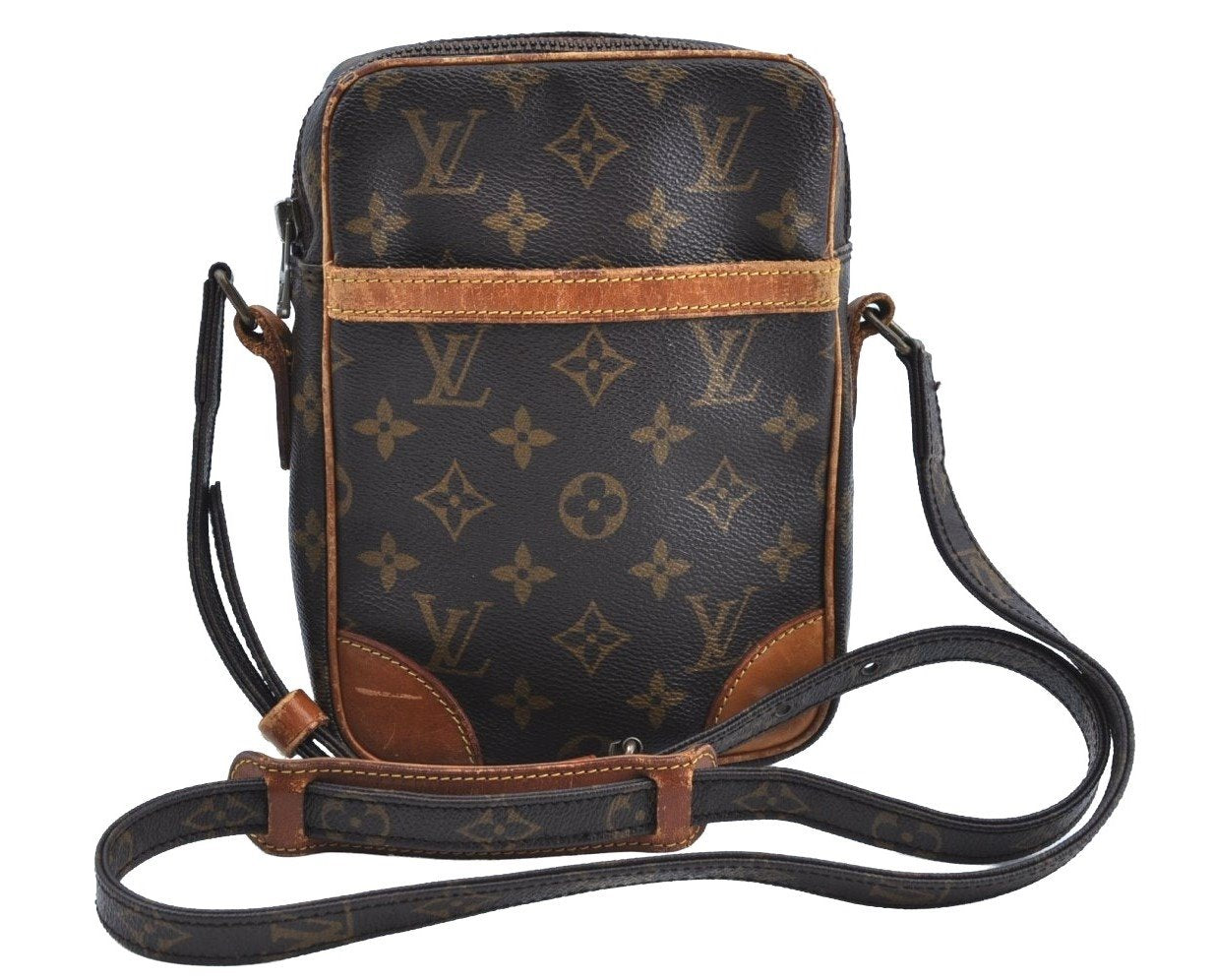 Authentic Louis Vuitton Monogram Danube Shoulder Cross Body Bag M45266 LV 1186G