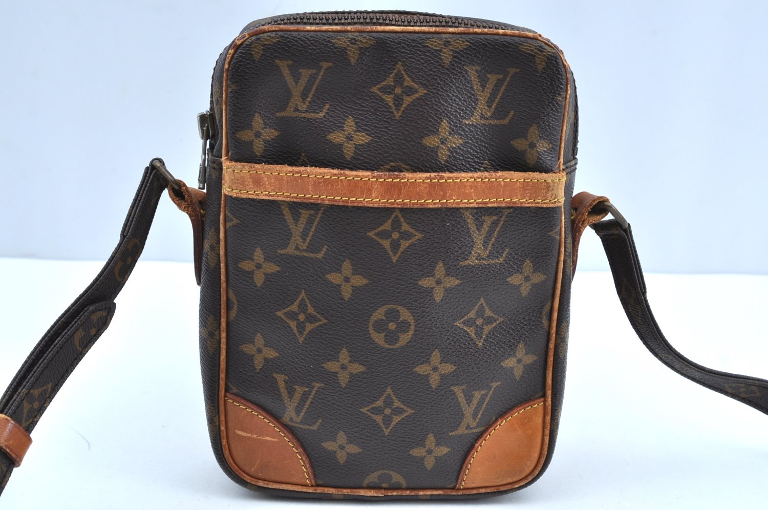 Authentic Louis Vuitton Monogram Danube Shoulder Cross Body Bag M45266 LV 1186G