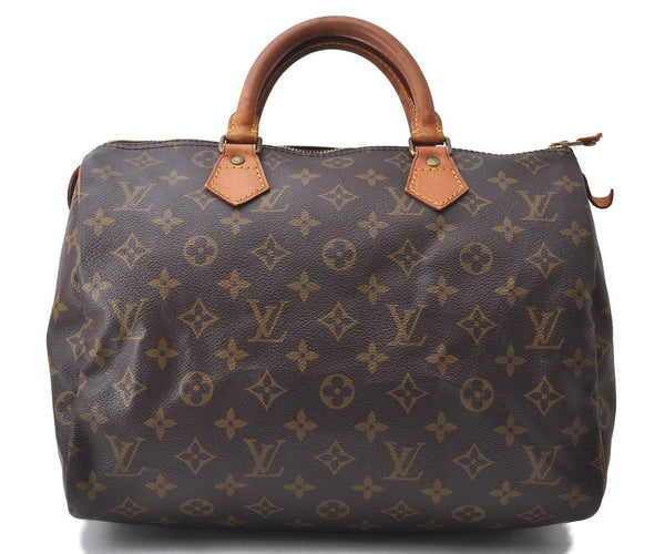 Authentic Louis Vuitton Monogram Speedy 30 Hand Bag Purse M41526 LV 1187D