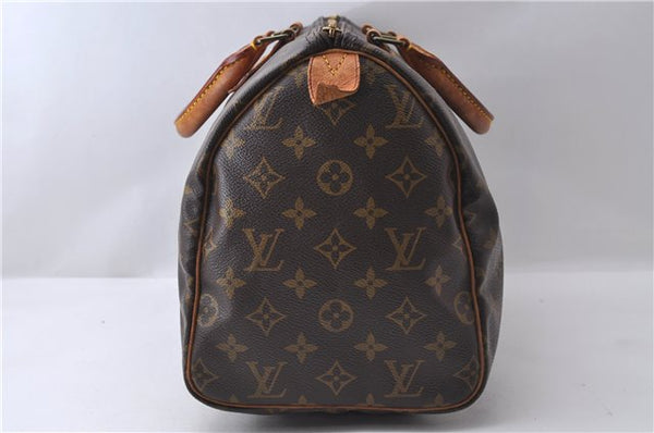 Authentic Louis Vuitton Monogram Speedy 30 Hand Bag Purse M41526 LV 1187D