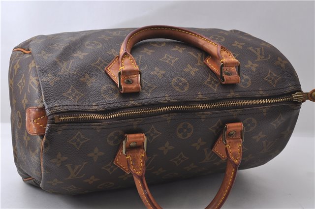 Authentic Louis Vuitton Monogram Speedy 30 Hand Bag Purse M41526 LV 1187D