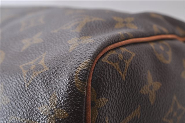 Authentic Louis Vuitton Monogram Speedy 30 Hand Bag Purse M41526 LV 1187D