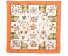 Authentic HERMES Carre 90 Scarf "Herbier de Gavarnie" Silk Orange 1189I