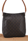 Authentic Louis Vuitton Monogram Looping GM Shoulder Bag M51145 LV 1190F