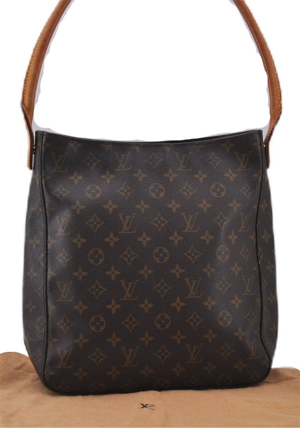 Authentic Louis Vuitton Monogram Looping GM Shoulder Bag M51145 LV 1190F