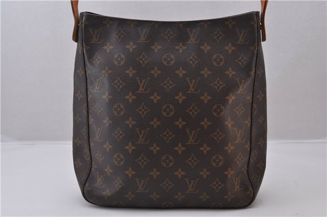 Authentic Louis Vuitton Monogram Looping GM Shoulder Bag M51145 LV 1190F
