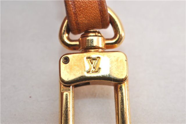 Auth Louis Vuitton Leather Strap For Pochette Accessoires Beige 13.8