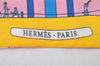 Authentic HERMES Twilly Scarf "LES FOLIES DU CIEL" Silk Pink Box 1191I