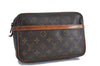 Auth Louis Vuitton Monogram Compiegne 23 Clutch Hand Bag M51847 LV 1192D