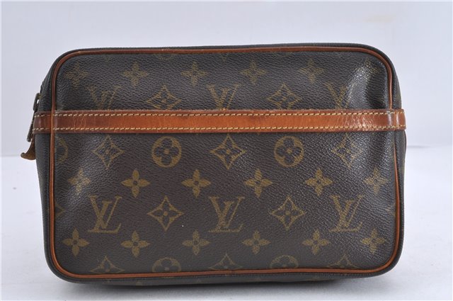 Auth Louis Vuitton Monogram Compiegne 23 Clutch Hand Bag M51847 LV 1192D